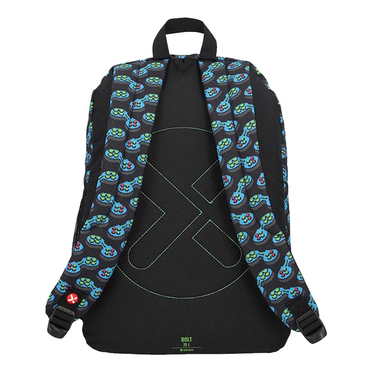 Mochila escolar Bolt Dino verde