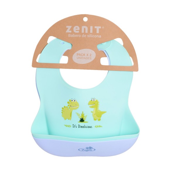 Baberos de Silicona Pack 2 Unidades