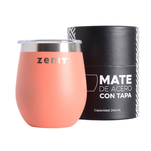 Mate Zenit de acero inoxidable con tapa