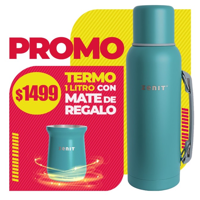 PROMO Termo 1 litro + Mate 160 ml