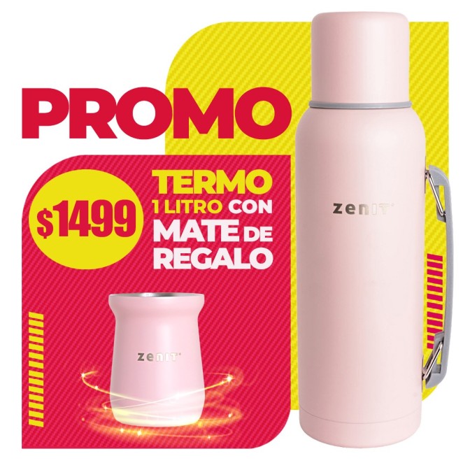 PROMO Termo 1 litro + Mate 160 ml