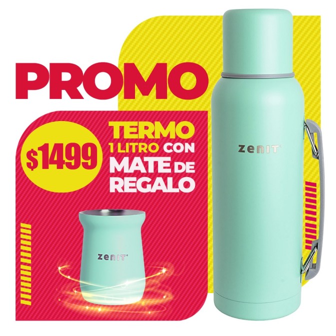 PROMO Termo 1 litro + Mate 160 ml