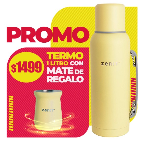 PROMO Termo 1 litro + Mate 160 ml