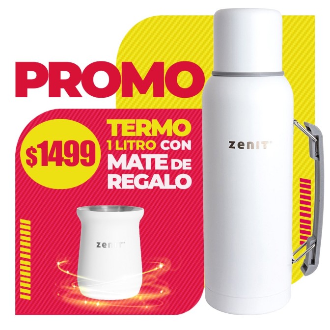 PROMO Termo 1 litro + Mate 160 ml