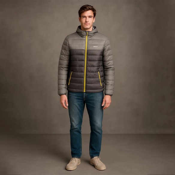 Campera Inflada Combinada